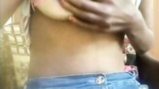 Mona_38 new baby boobs show