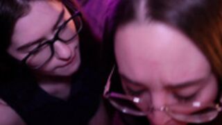 Hot Pearl with girlfriend Pretty Mary in _Blowjob Schoo
