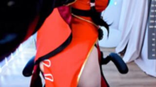 Arikajoy cosplay Beidou from Genshin Impact