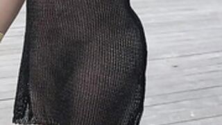 Exhibitionist Milf in on boat and beach