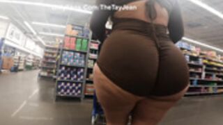 TheTayJean walking through the store