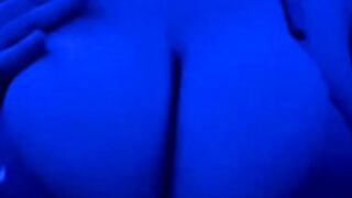Tits under blue light