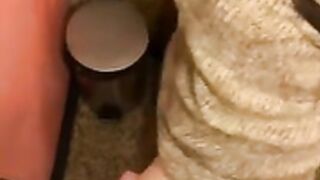 Ellie Lean Bathroom doggin