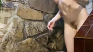 Anny Aurora shaving her pussy (2022)