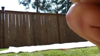 Aleah Jasmine outdoor tanning