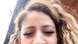 Alana15 squirting in public outdoor squirtshow cumshow