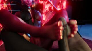 Demon footjob