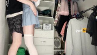 Teenagers locked themselves in the dressing room and fu