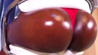 bikini princess thong in chair