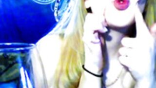 Olha Mochalova aka EricaLander drunk translucent dress