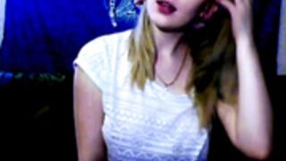 Drunken Olha Mochalova in birthday party