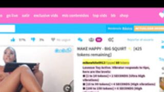 Ebony-bru naked and squirt