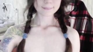 sexy_b0rsch pigtails & titty pull
