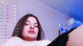 ki_lolli handheld camera closeups. Huge botoxed lips