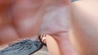Twerkingbaby cums doggystyle POV