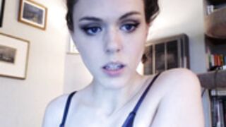 Charlotte1996 in blue dress