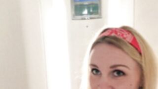 iviroses taking lift naked to cum in top floor