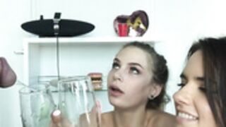 Sydney Cole & Scarlet Desade drink pee!