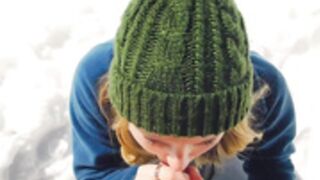 Winter snow facial