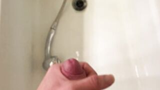 Cumming Before the shower