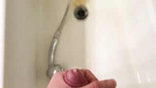 Cumming Before the shower