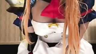 Pecorine cosplay trap