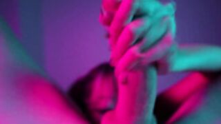 AeriesSteele - Neon Blowjob 🥵 & Swallow 👄