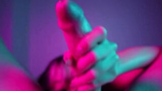 AeriesSteele - Neon Blowjob 🥵 & Swallow 👄