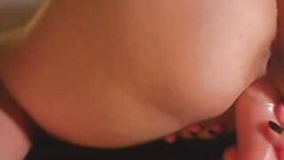 Bigtittygothegg finger+dildo closeup masterbaution