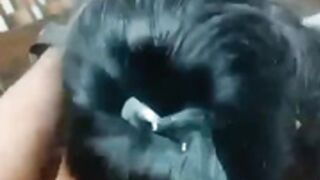 Newly married bhabhi giving blowjob.