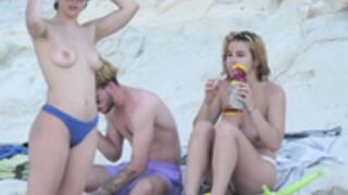 Candid Topless Beach Girls