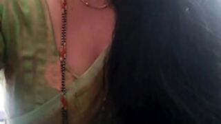 Indiannaughty Harika big Dark nipple lips show