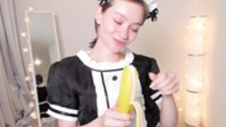 bless_sheila perky maid pleasures banana #1