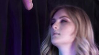 Kara Lee milking in latex lingerie