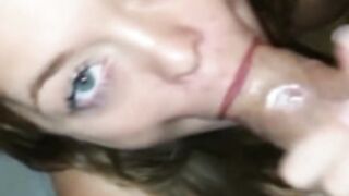 Danish brunette gets DP'ed