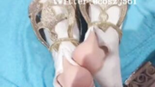 Coszj561 cosplay Nahida from Genshin Impact footjob
