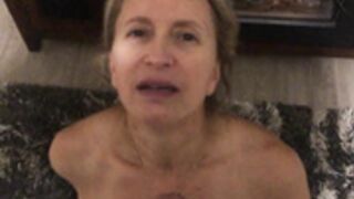Milf Gets a huge cum blast