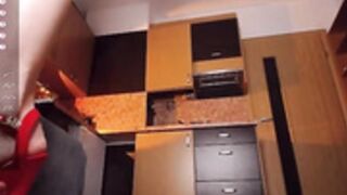 giantesseva leggings and high heels