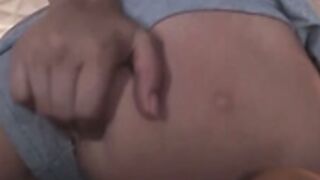 shaking ass in grey pants