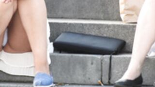 Voyeur culotte blanche