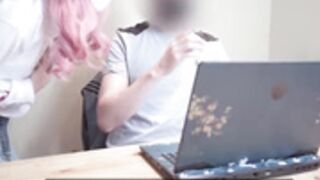 Sexy Roommate Ruin my Game Creampie