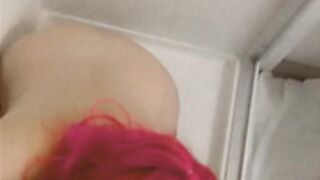 Six.O.Hearts deepthroating in Shower