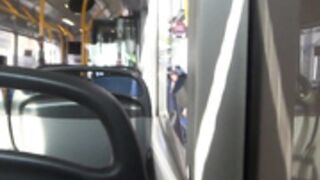 Lena-loch getting naughty on the bus