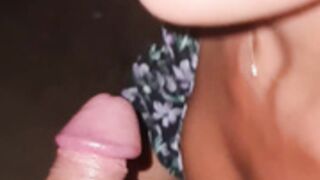 yours_anastasia: Quick Outdoor blowjob at night