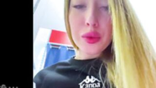 KiraBlake only rubs cunt in changing rooms
