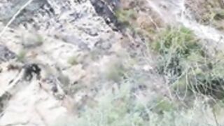 Neila desnuda en la naturaleza de Ancash,Peru