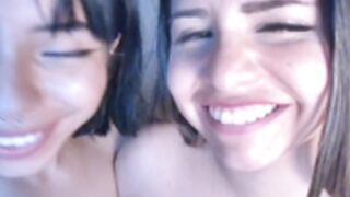 Tongue sucking sloppy lesbians