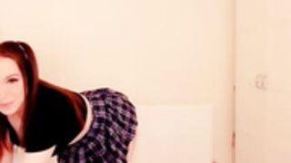 dh wearing leather gloves