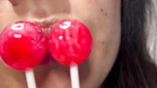 ASMR Mouth - Double Lollipop