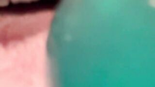 ASMR Mouth - Blue Lollipop